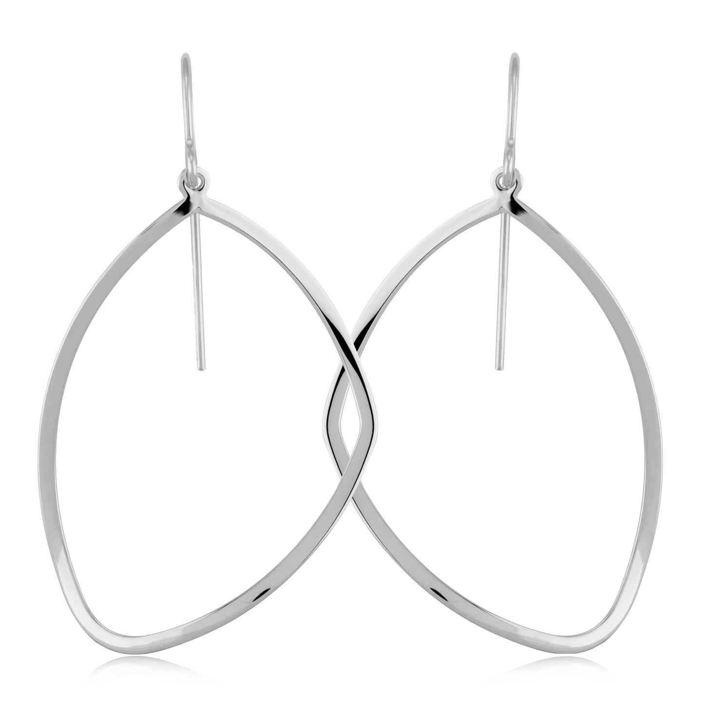 Exclusively Silver Abstract Dangle Earrings