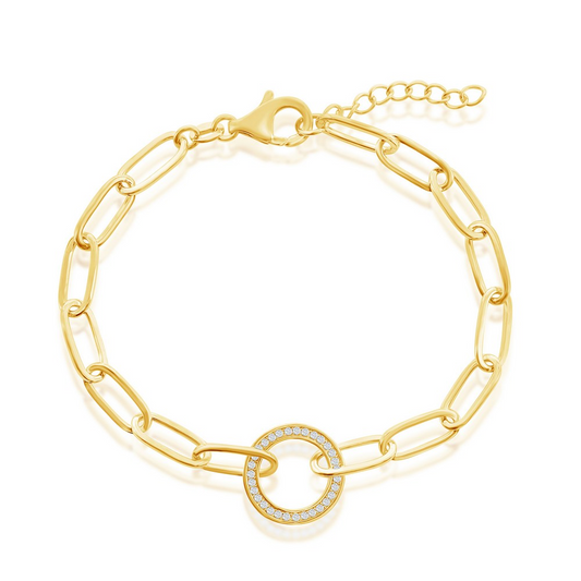 Exclusively Silver Paperclip Bracelet