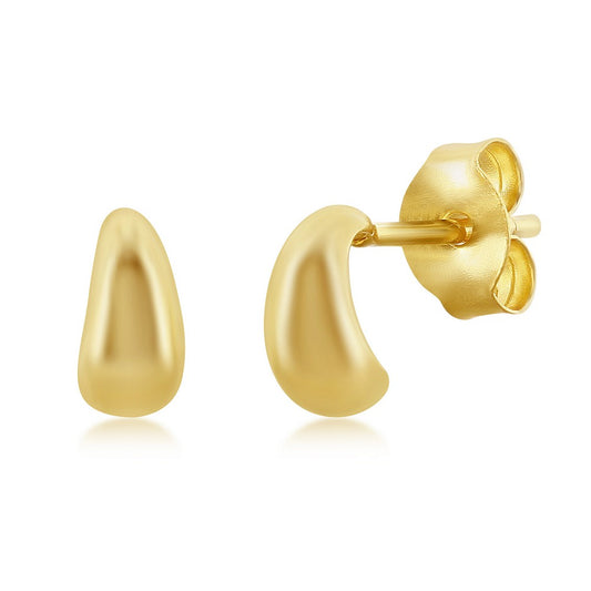 Exclusively Silver Mini Half Hoops