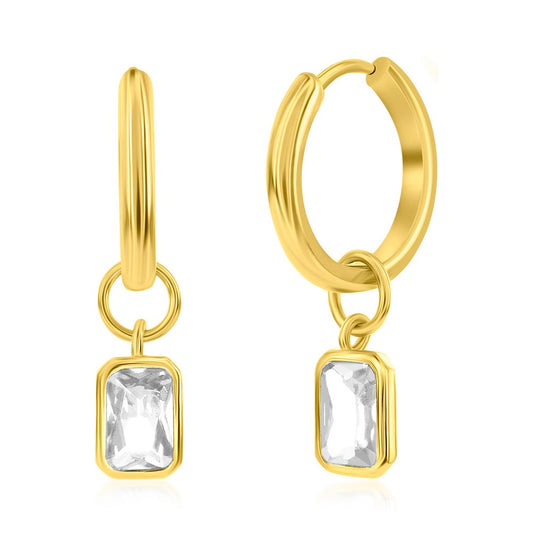 Exclusively Silver Birthstone Dangle Earrings