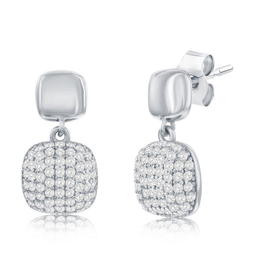 Exclusively Silver Double Earrings