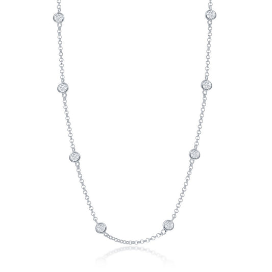 Exclusively Silver CZ by the Yard