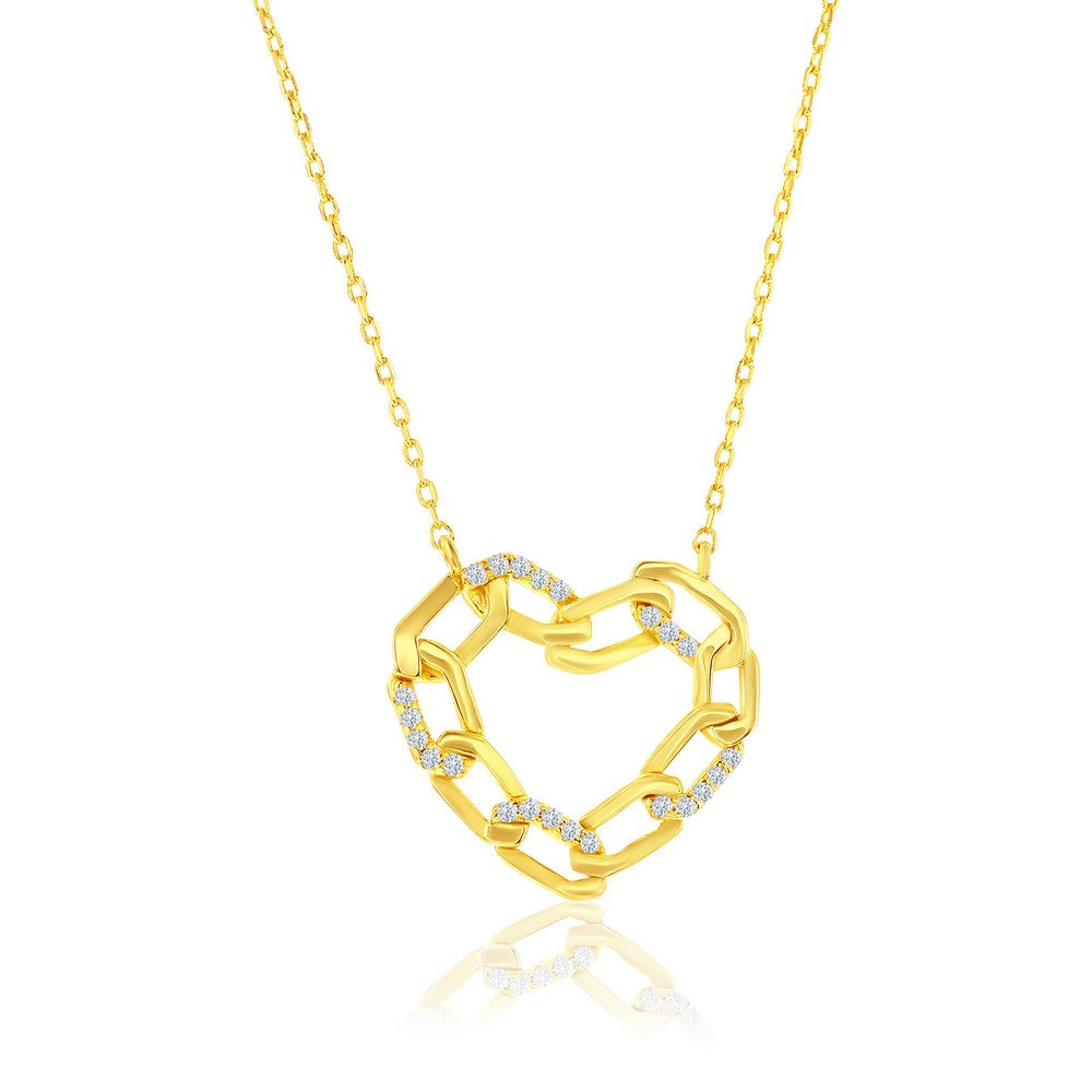 Exclusively Silver Chain Heart Necklace