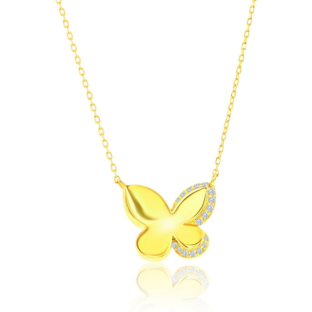 Exclusively Silver Butterfly Necklace