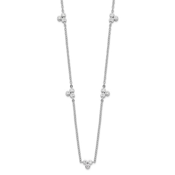 Exclusively Silver 5 Station Necklace
