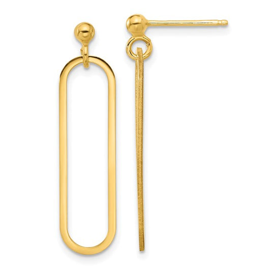 Exclusively Silver Large Paperclip Earrings