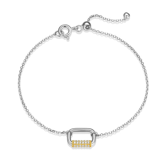 Exclusively Silver CZ Link Bracelet