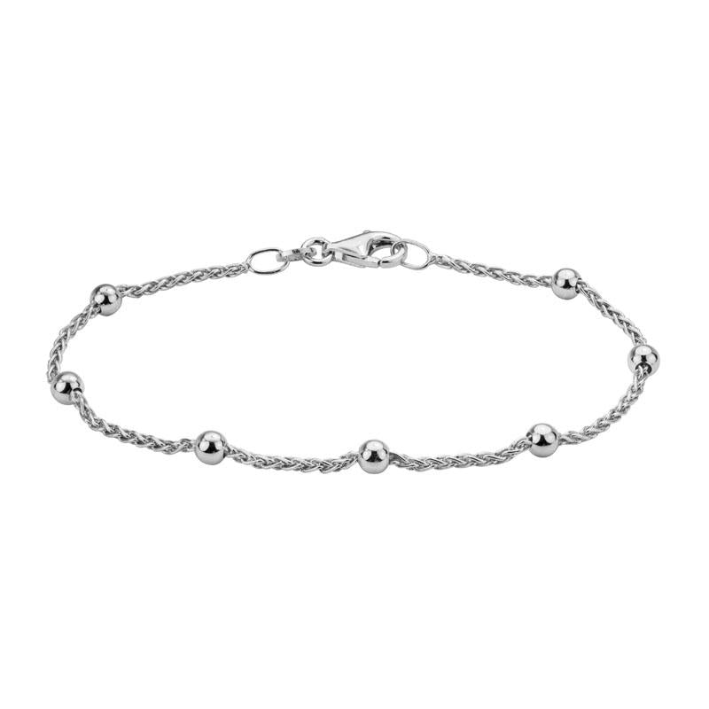 Exclusively Silver Wheat Chain Bracelet