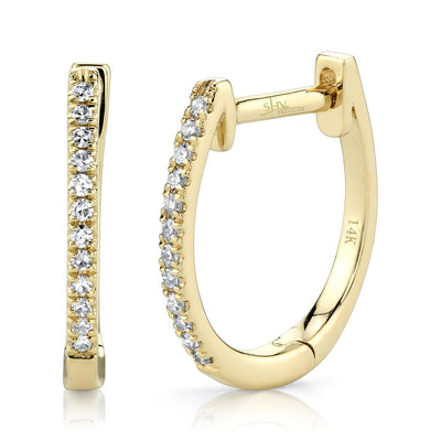 Shy Creation Diamond Hoop Earring