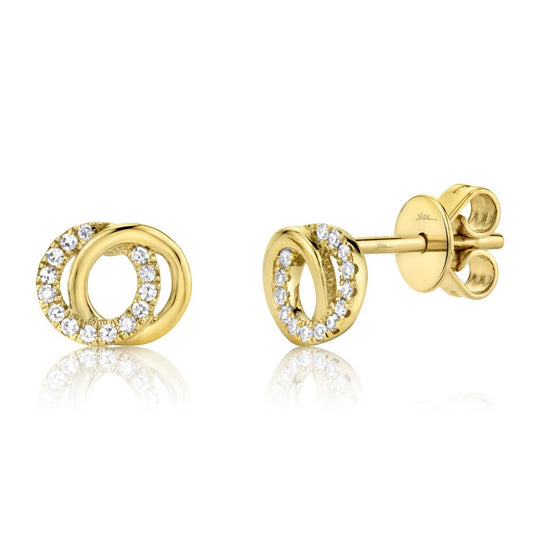 Shy Creation Love Knot Stud Earrings
