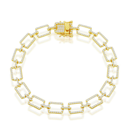 Exclusively Silver Paperclip Bracelet