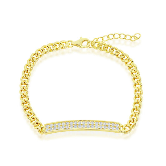 Exclusively Silver Pave Chain Bracelet