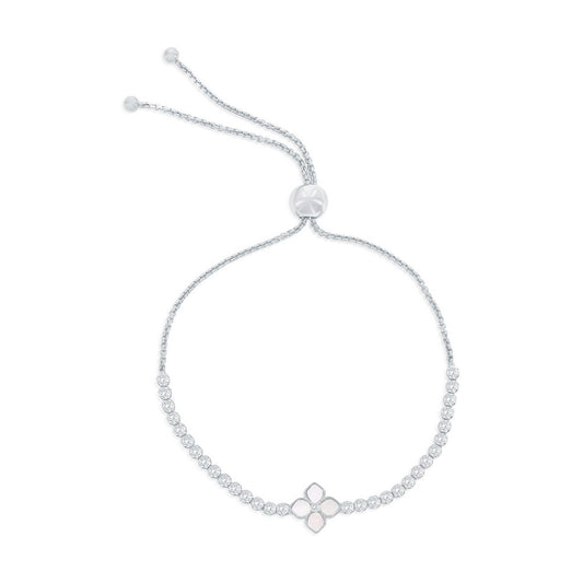 Exclusively Silver Flower Bracelet