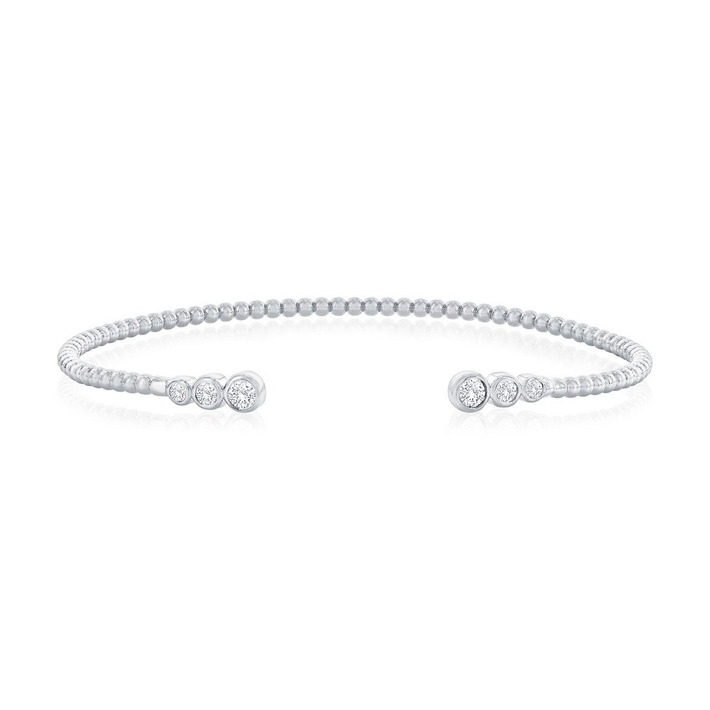 Exclusively Silver Graduated Bangle