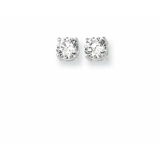 Exclusively Silver CZ Studs