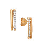 Exclusively Silver Double Bar Post Earring