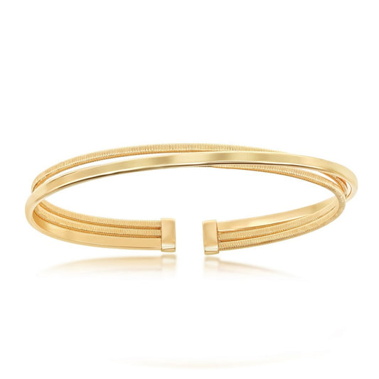 3-Row Cuff Bracelet - Wine Wednesday Jewelry