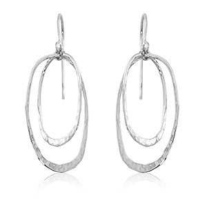 Exclusively Silver Double Oval Earrings