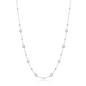 Exclusively Silver Beaded Station Necklace