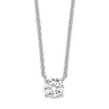 Exclusively Silver Round CZ Pendant