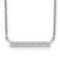 Exclusively Silver CZ Bar Necklace