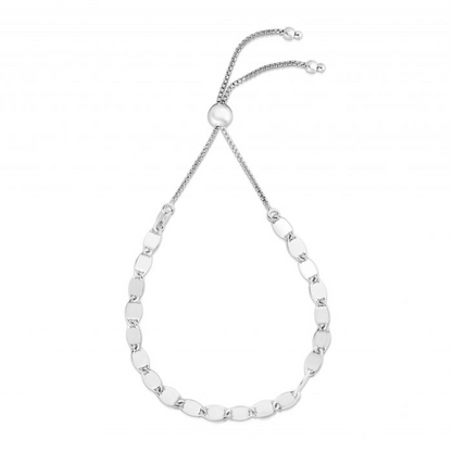 Exclusively Silver Fancy Oval Shape Bracelet