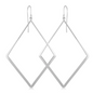 Exclusively Silver Triangle Kite Earrings