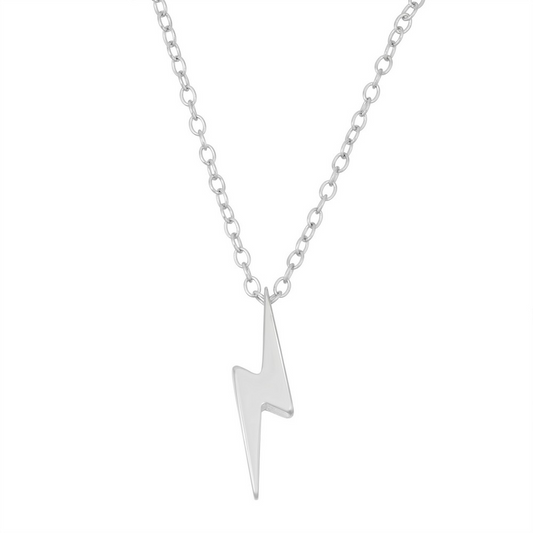 Exclusively Silver Lightening Bolt Necklace