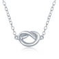 Exclusively Silver Love Knot Necklace