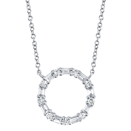 Shy Creation Alternating Diamond Necklace