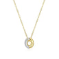 Exclusively Silver Oval Polished CZ Necklace