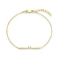 Exclusively Silver Solitaire Bar Bracelet