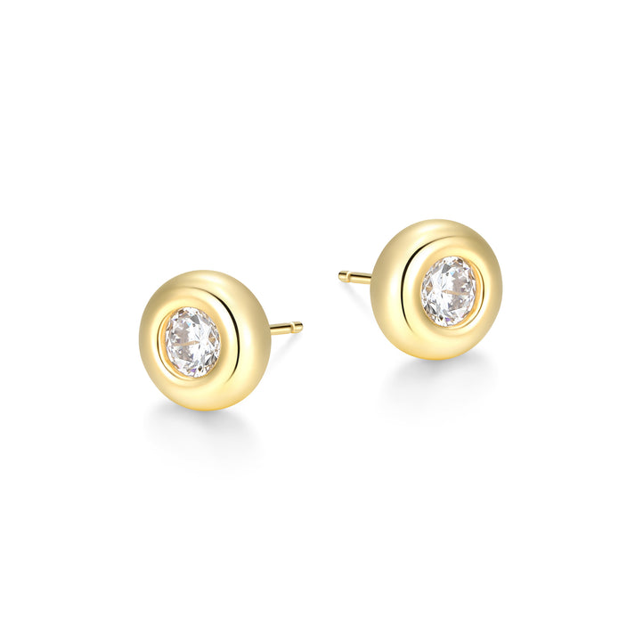 Exclusively Silver Chunky Bezel Studs