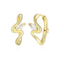 Exclusively Silver Marquise Flow CZ Hoops