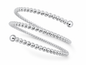 Exclusively Silver Diamond Cut Wrap Bracelet