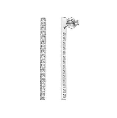 Signature Collection Vertical Lab Diamond Bar Earring