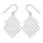 Exclusively Silver Grid Style Earrings