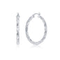 Exclusively Silver Twist Hoops