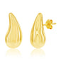Exclusively Silver Puff Teardrop Earring