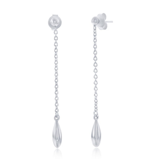 Exclusively Silver Teardrop Dangle Earring