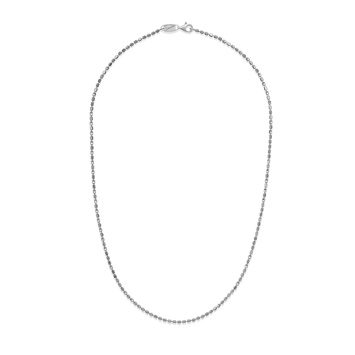 Exclusively Silver Diamond Cut Beaded Necklace