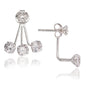 Exclusively Silver Triple Stud Earring