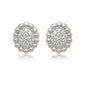 Exclusively Silver Beaded Stud Earrings