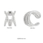 Exclusively Silver X Ear Cuff