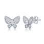 Exclusively Silver Butterfly Studs