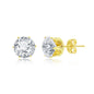 Exclusively Silver Round CZ Studs