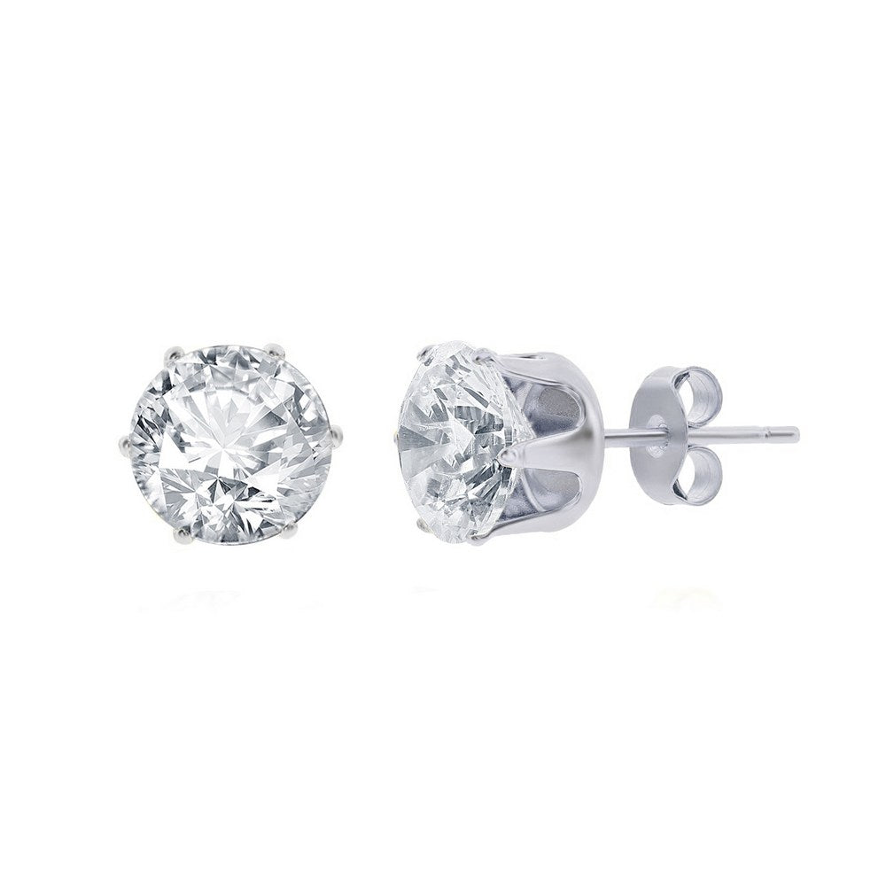 Exclusively Silver CZ Studs