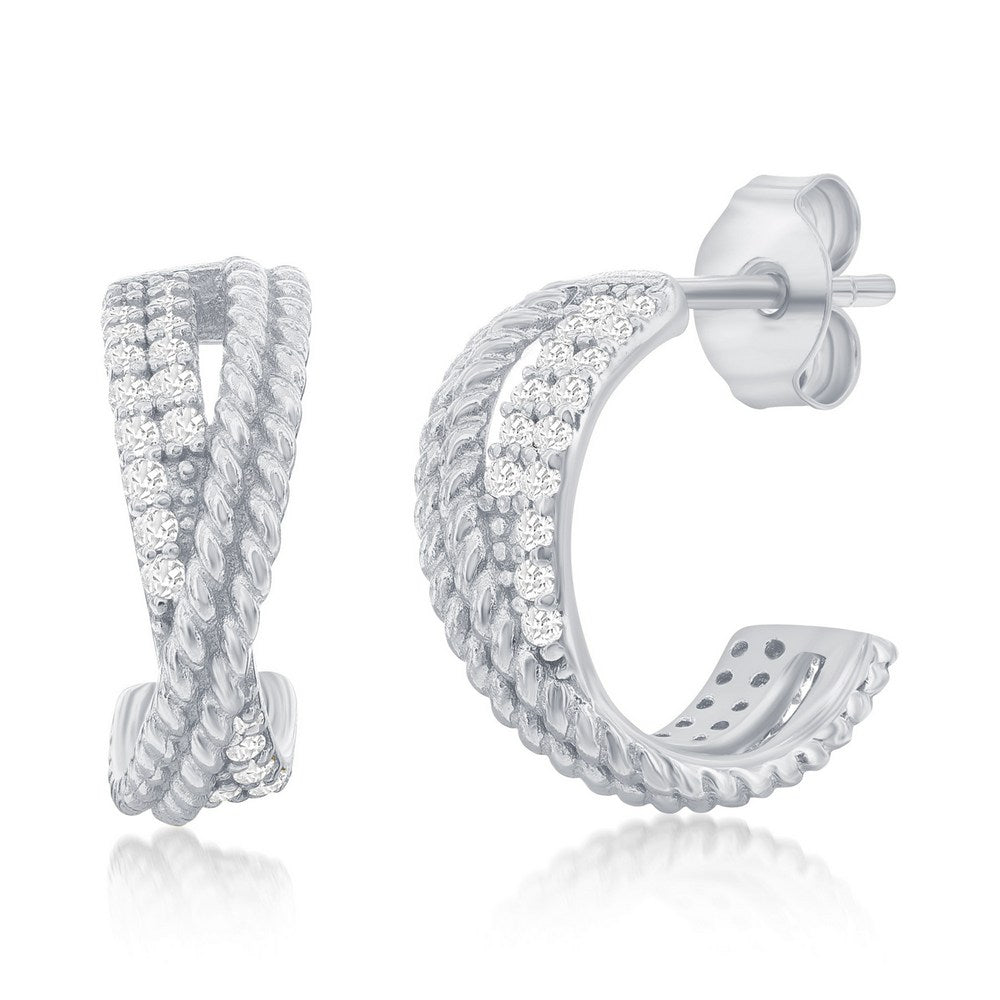 Exclusively Silver Rope Earrings