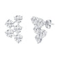 Exclusively Silver Cluster Earrings