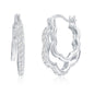 Exclusively Silver Flower Hoop